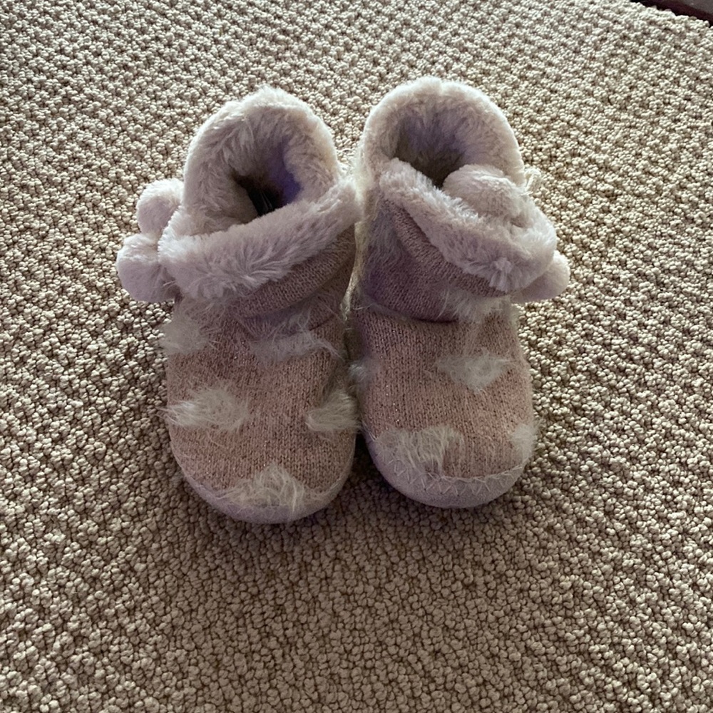 Monsoon kids bootie slippers sz 11-12